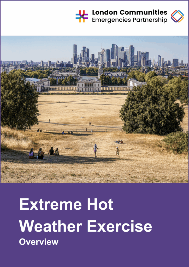 Report image, showing London in the heat